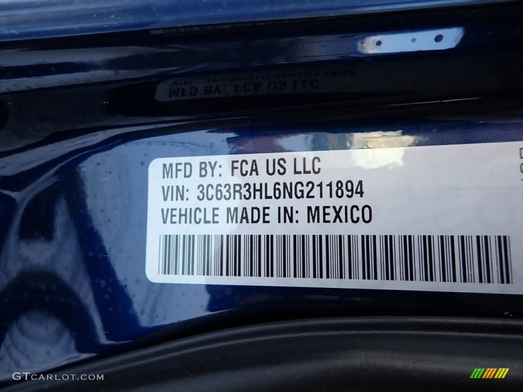 2022 3500 Big Horn Crew Cab 4x4 - Patriot Blue Pearl / Black photo #15