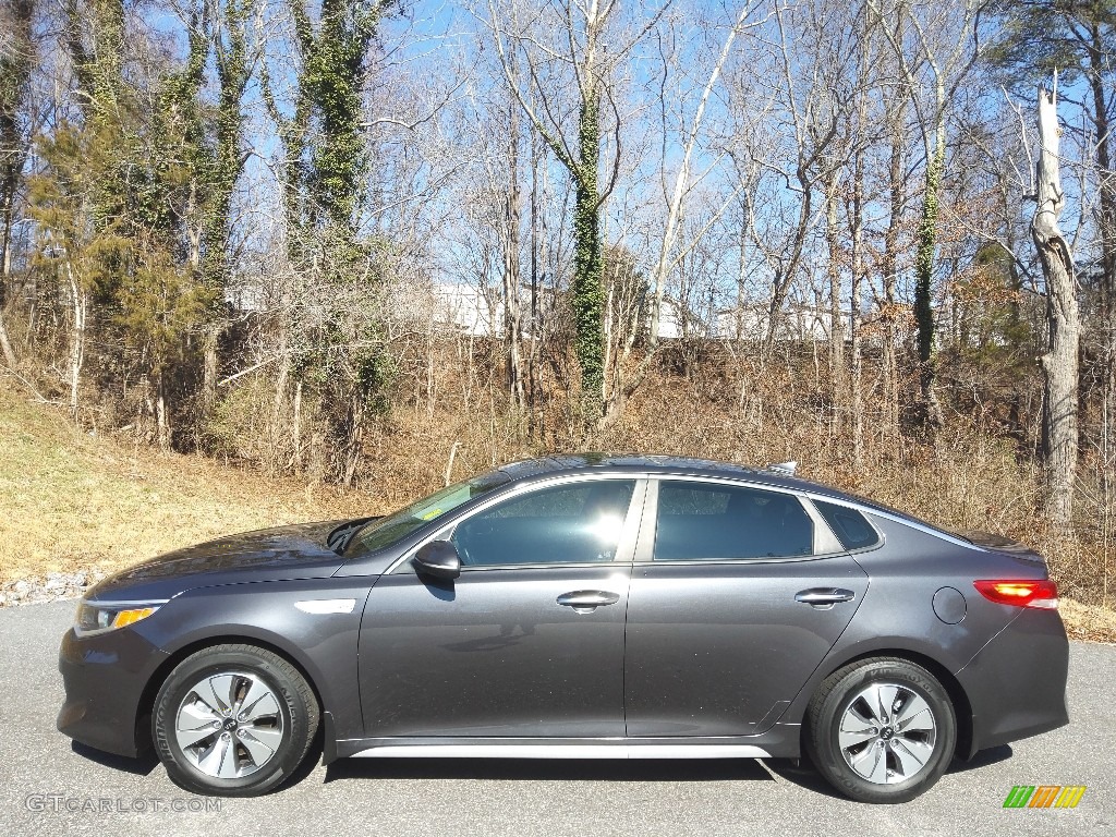 2017 Optima Hybrid - Platinum Graphite / Black photo #1