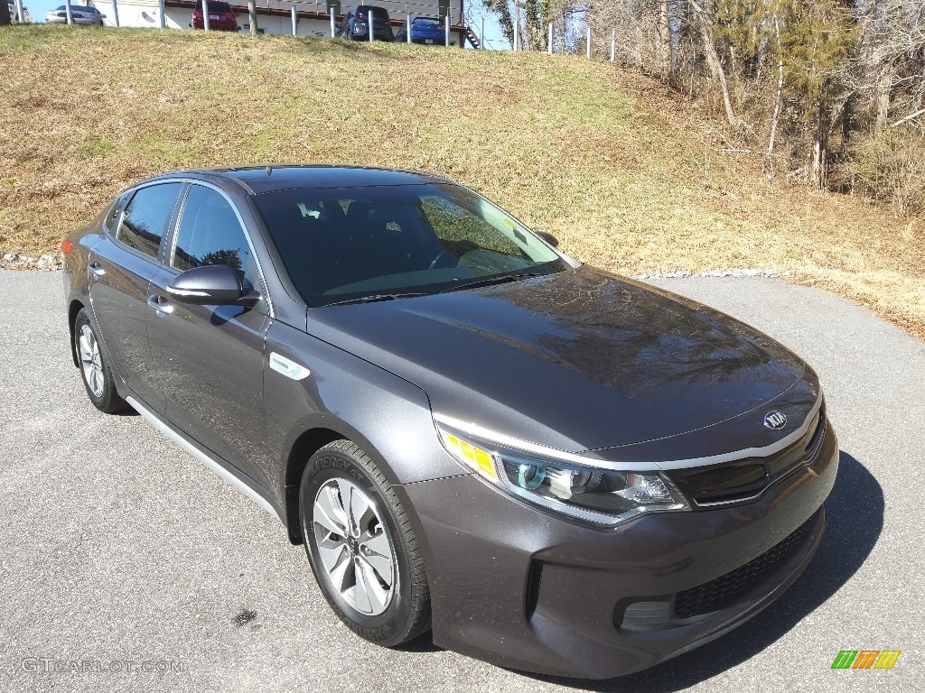 2017 Optima Hybrid - Platinum Graphite / Black photo #4