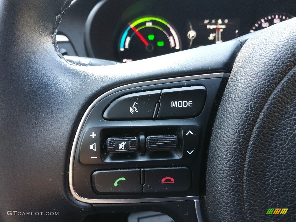 2017 Kia Optima Hybrid Black Steering Wheel Photo #143731480