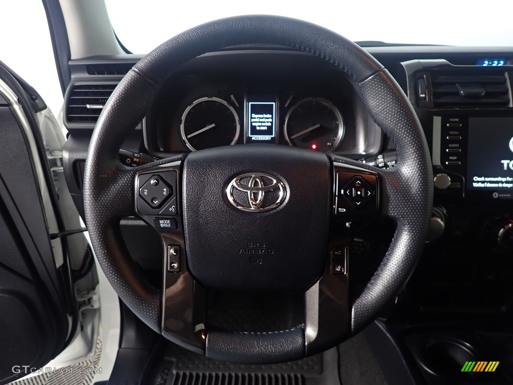 2021 Toyota 4Runner TRD Off Road Premium 4x4 Black/Graphite Steering Wheel Photo #143731837