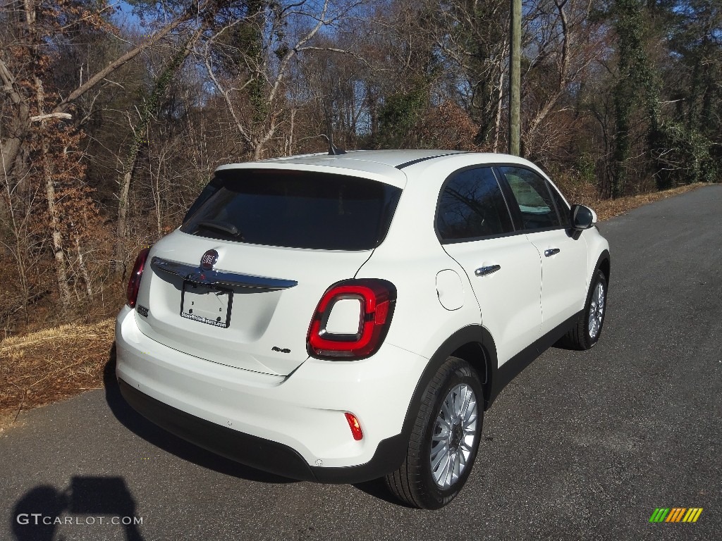 2021 500X Pop AWD - Bianco Gelato (White) / Slate Blue photo #6