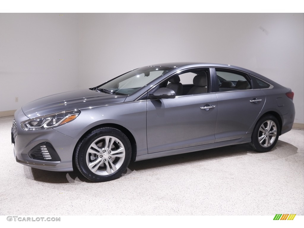2019 Sonata SEL - Machine Gray / Gray photo #3