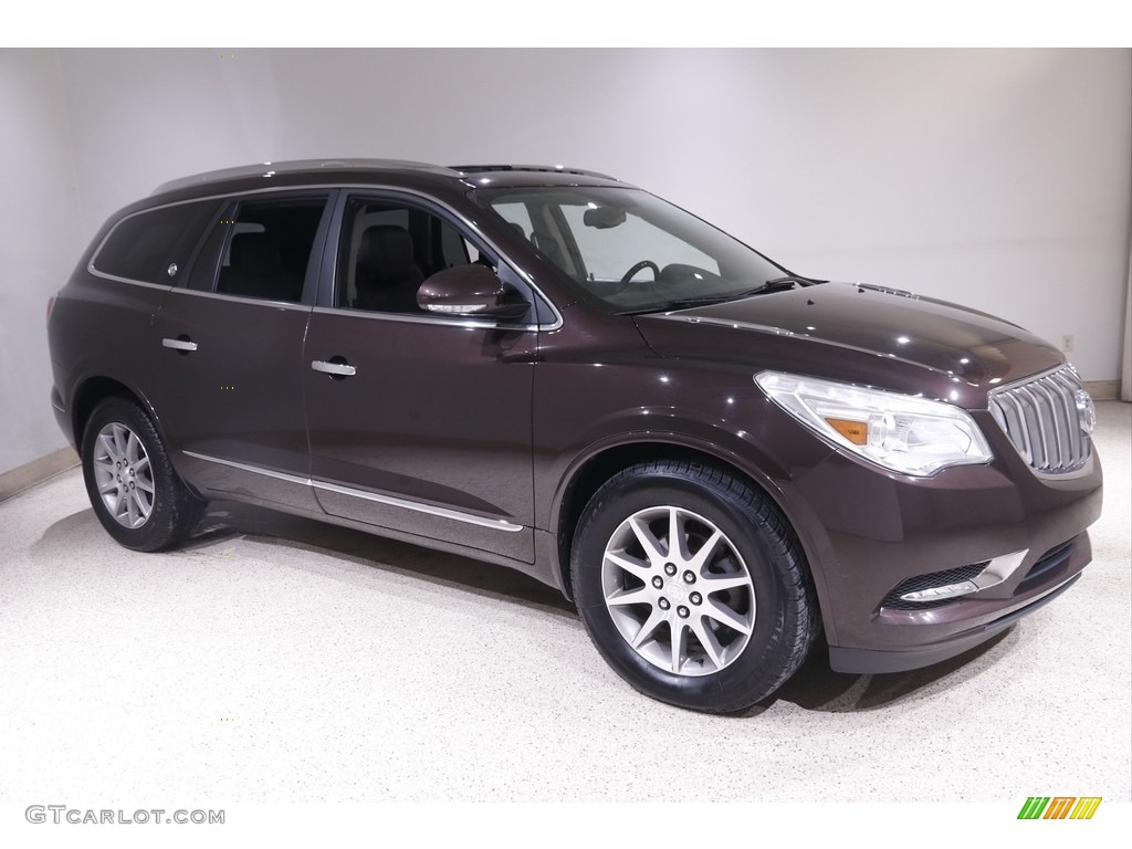 2016 Enclave Leather AWD - Dark Chocolate Metallic / Ebony/Ebony photo #1