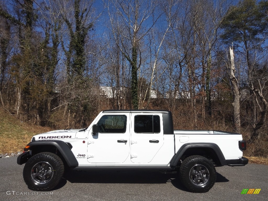 2022 Gladiator Rubicon 4x4 - Bright White / Black photo #1