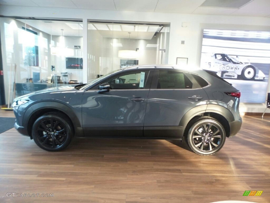 2022 CX-30 S Carbon Edition AWD - Polymetal Gray Metallic / Red photo #6