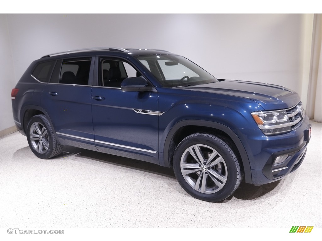 Tourmaline Blue Metallic 2019 Volkswagen Atlas SE R-Line 4Motion Exterior Photo #143734900