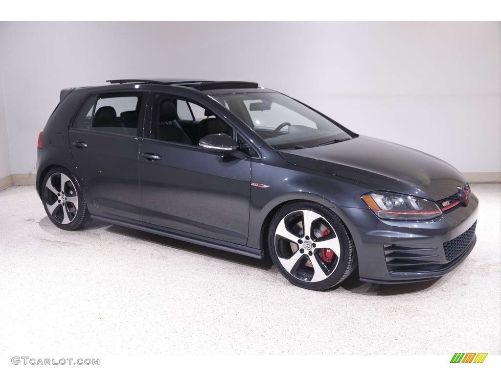 Carbon Steel Gray Metallic 2017 Volkswagen Golf GTI 4-Door 2.0T SE Exterior Photo #143735782