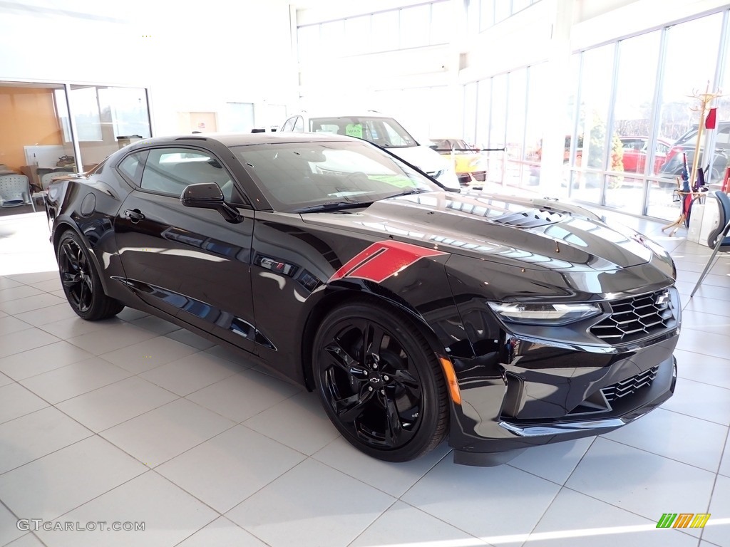 Black 2021 Chevrolet Camaro LT Coupe Exterior Photo #143735827