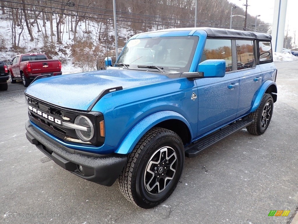 2021 Bronco Outer Banks 4x4 4-Door - Velocity Blue / Space Gray/Navy Pier photo #7