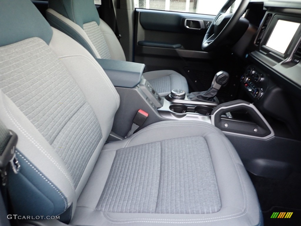 Space Gray/Navy Pier Interior 2021 Ford Bronco Outer Banks 4x4 4-Door Photo #143736919