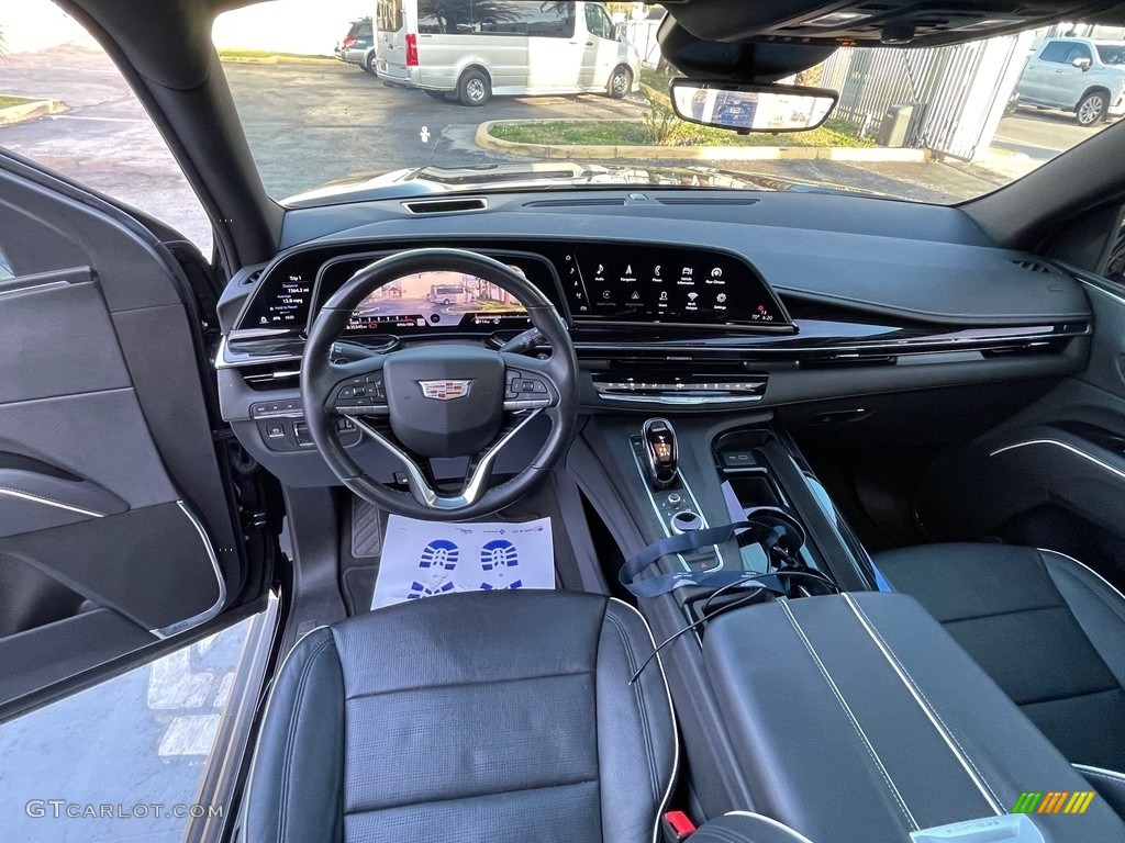 Jet Black Interior 2021 Cadillac Escalade Sport 4WD Photo #143736948
