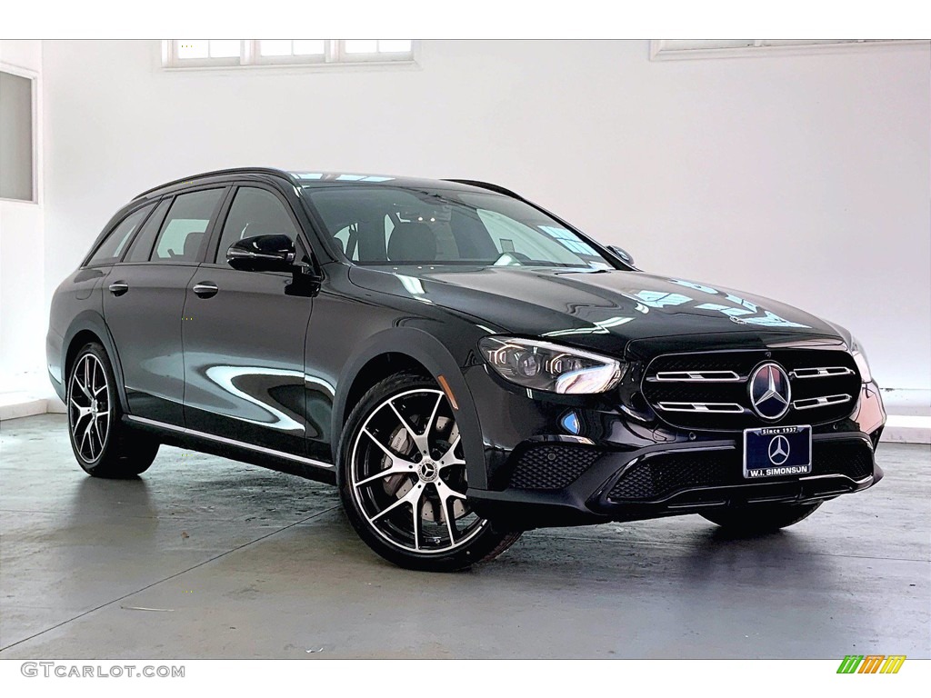 Black 2022 Mercedes-Benz E 450 4Matic All-Terrain Wagon Exterior Photo #143737822