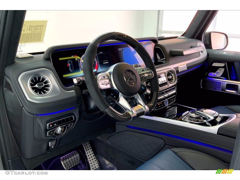 2021 G 63 AMG - G manufaktur Arabian Grey / Yacht Blue/Black photo #4