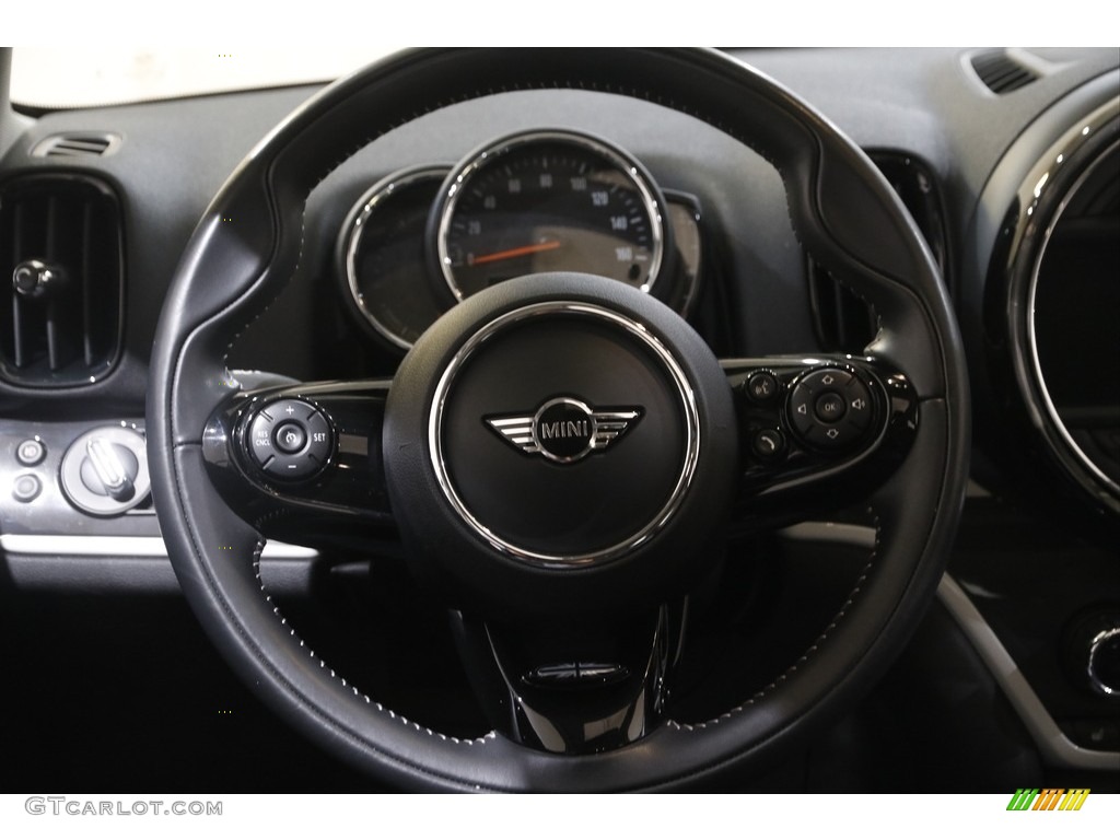 2019 Mini Countryman Cooper S E All4 Hybrid Carbon Black Steering Wheel Photo #143739266