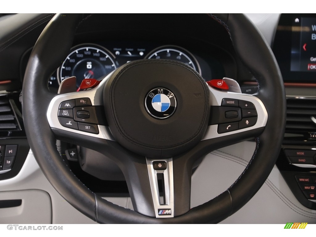 2019 BMW M5 Sedan Silverstone Steering Wheel Photo #143739634