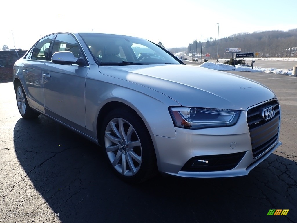 2013 A4 2.0T quattro Sedan - Ice Silver Metallic / Velvet Beige/Black photo #4