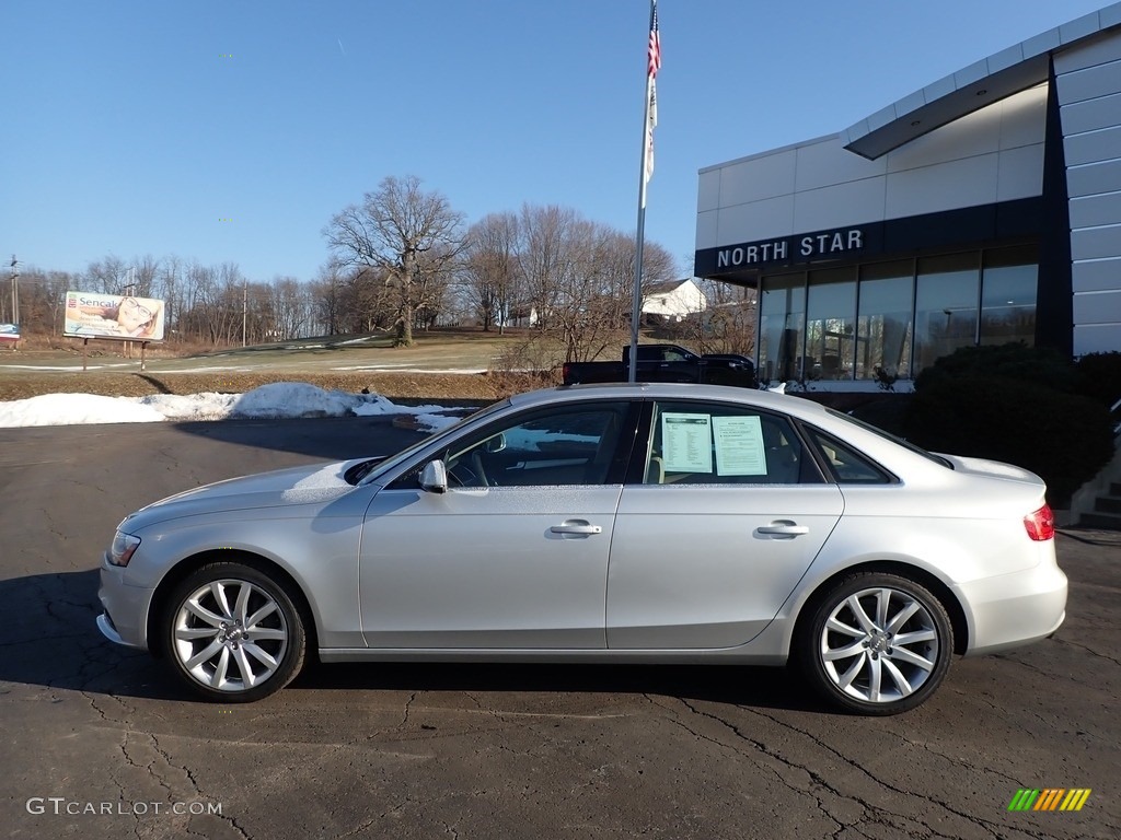 2013 A4 2.0T quattro Sedan - Ice Silver Metallic / Velvet Beige/Black photo #12