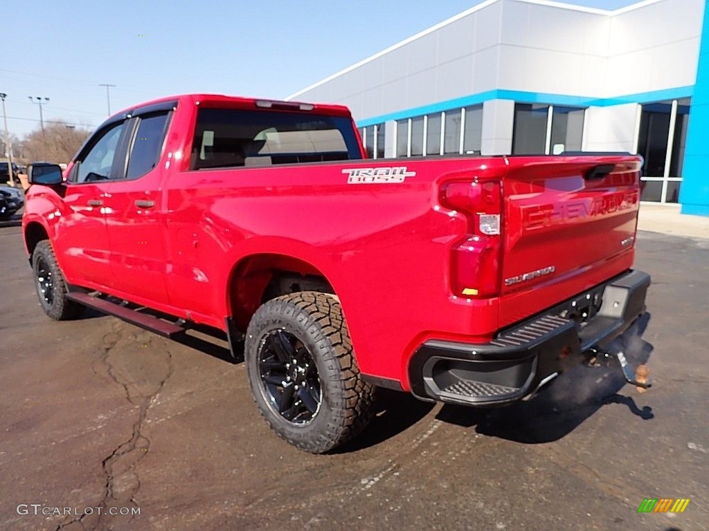 2019 Silverado 1500 Custom Z71 Trail Boss Double Cab 4WD - Red Hot / Jet Black photo #4