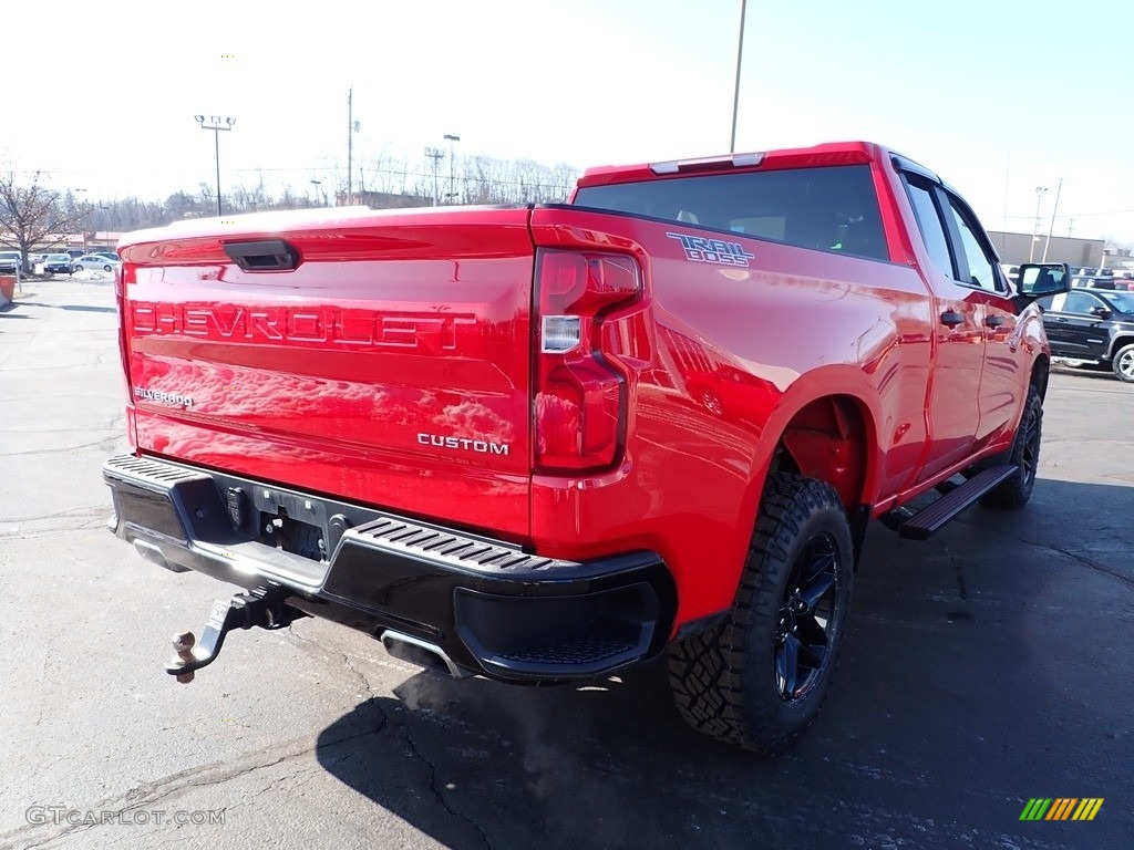 2019 Silverado 1500 Custom Z71 Trail Boss Double Cab 4WD - Red Hot / Jet Black photo #7