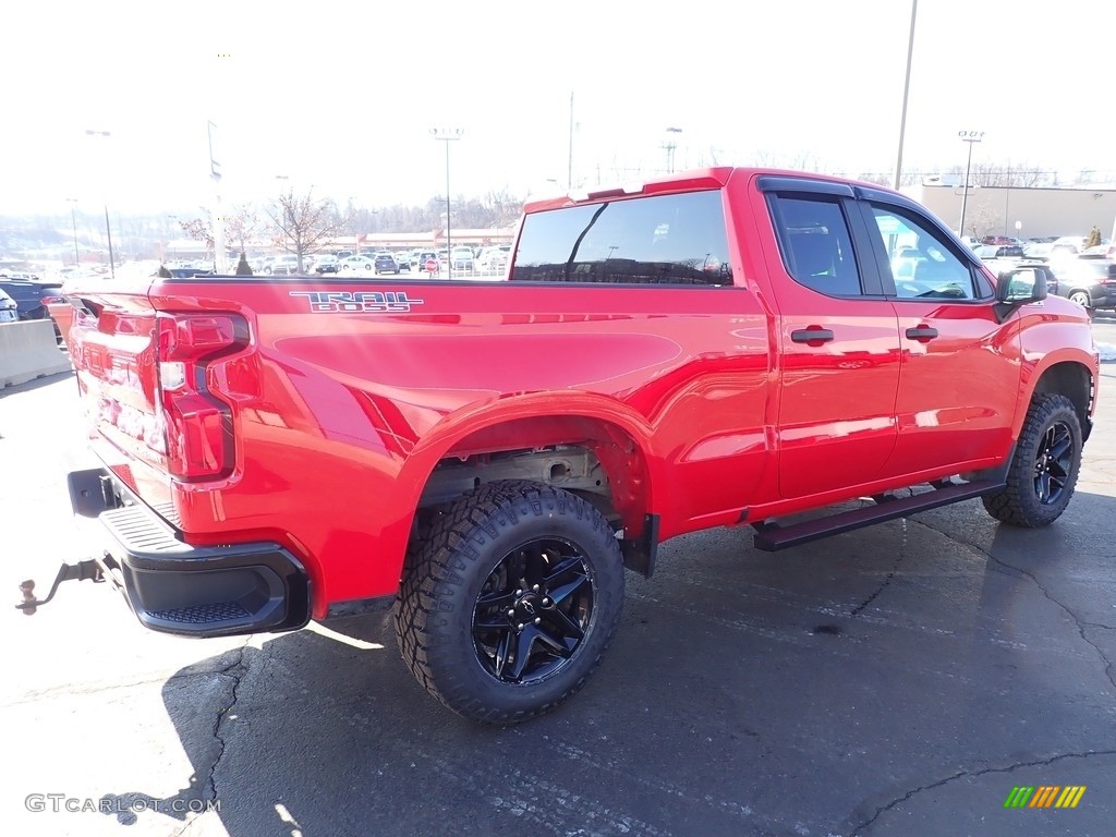 2019 Silverado 1500 Custom Z71 Trail Boss Double Cab 4WD - Red Hot / Jet Black photo #8