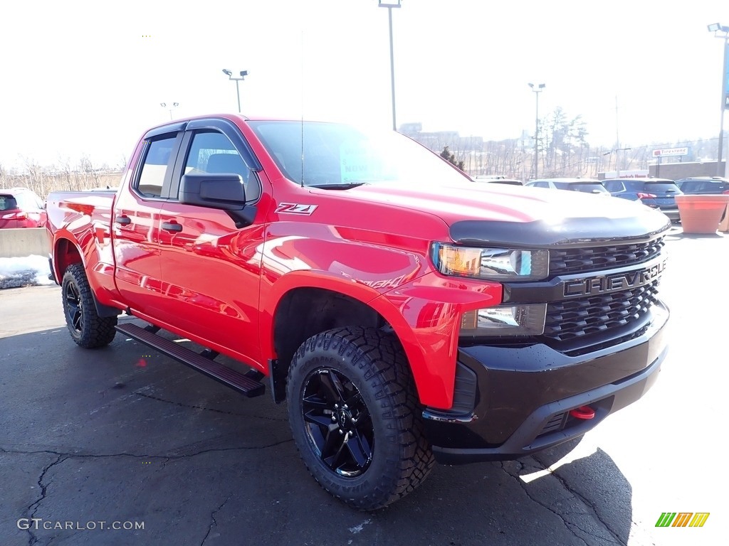 2019 Silverado 1500 Custom Z71 Trail Boss Double Cab 4WD - Red Hot / Jet Black photo #10