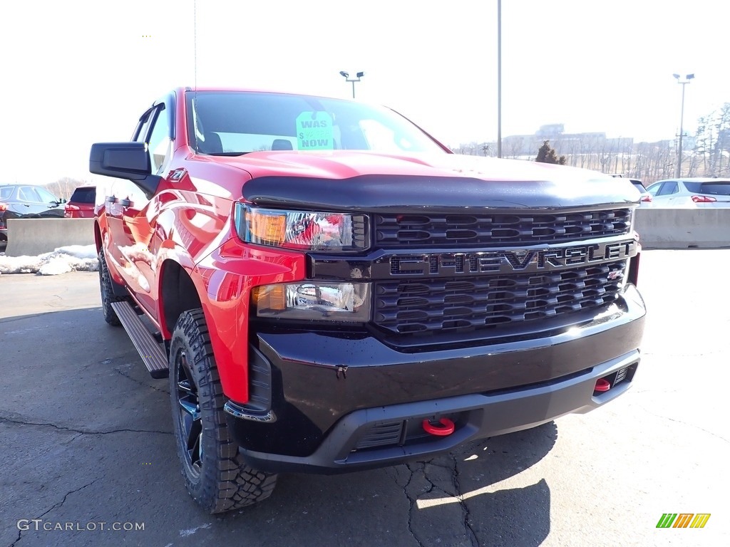 2019 Silverado 1500 Custom Z71 Trail Boss Double Cab 4WD - Red Hot / Jet Black photo #11