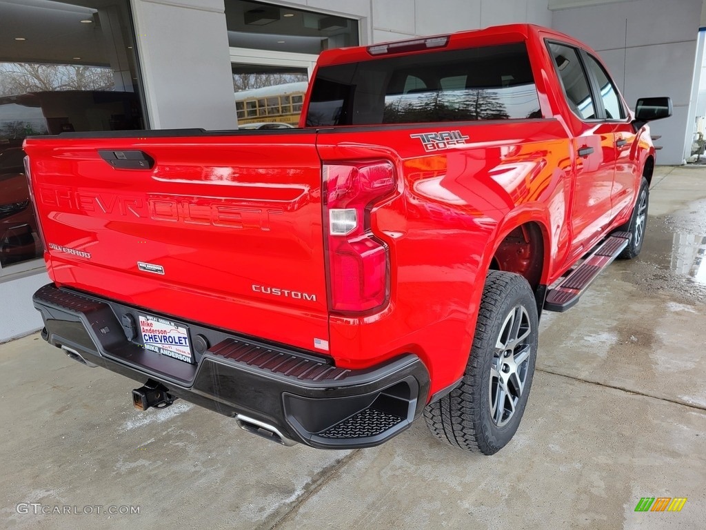 2019 Silverado 1500 Custom Z71 Trail Boss Crew Cab 4WD - Red Hot / Jet Black photo #4