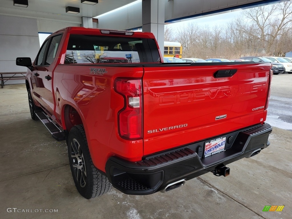 2019 Silverado 1500 Custom Z71 Trail Boss Crew Cab 4WD - Red Hot / Jet Black photo #7