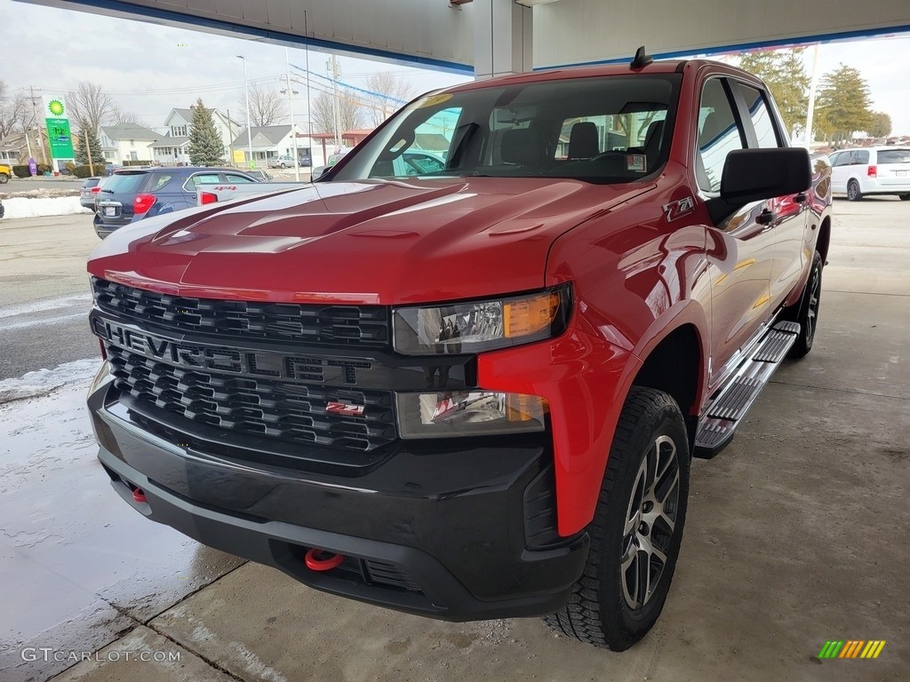 2019 Silverado 1500 Custom Z71 Trail Boss Crew Cab 4WD - Red Hot / Jet Black photo #8