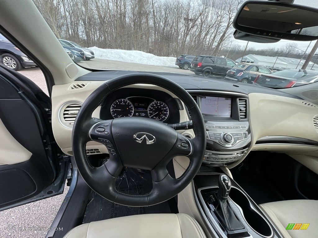 2019 Infiniti QX60 Luxe AWD Wheat/Graphite Dashboard Photo #143743247