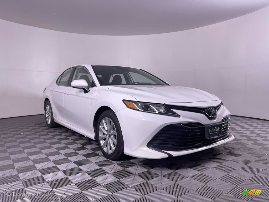 2019 Camry LE - Super White / Black photo #1