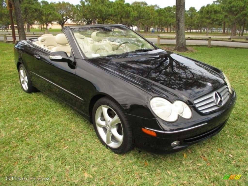 Black 2005 Mercedes-Benz CLK 320 Cabriolet Exterior Photo #143743505