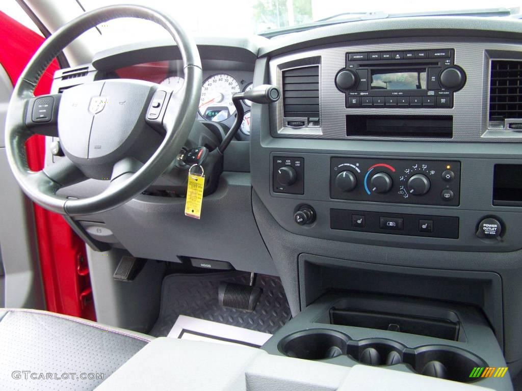 2007 Ram 1500 Sport Quad Cab 4x4 - Flame Red / Medium Slate Gray photo #15