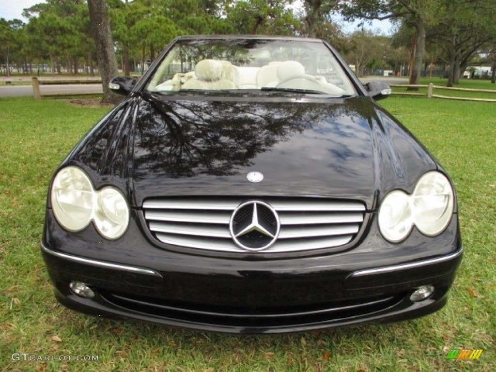 2005 CLK 320 Cabriolet - Black / Stone photo #7