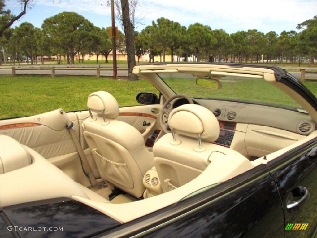 2005 CLK 320 Cabriolet - Black / Stone photo #8