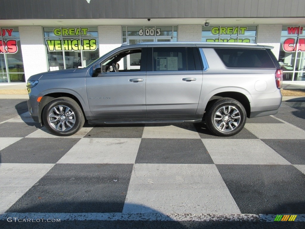 2021 Suburban LT 4WD - Satin Steel Metallic / Jet Black photo #1
