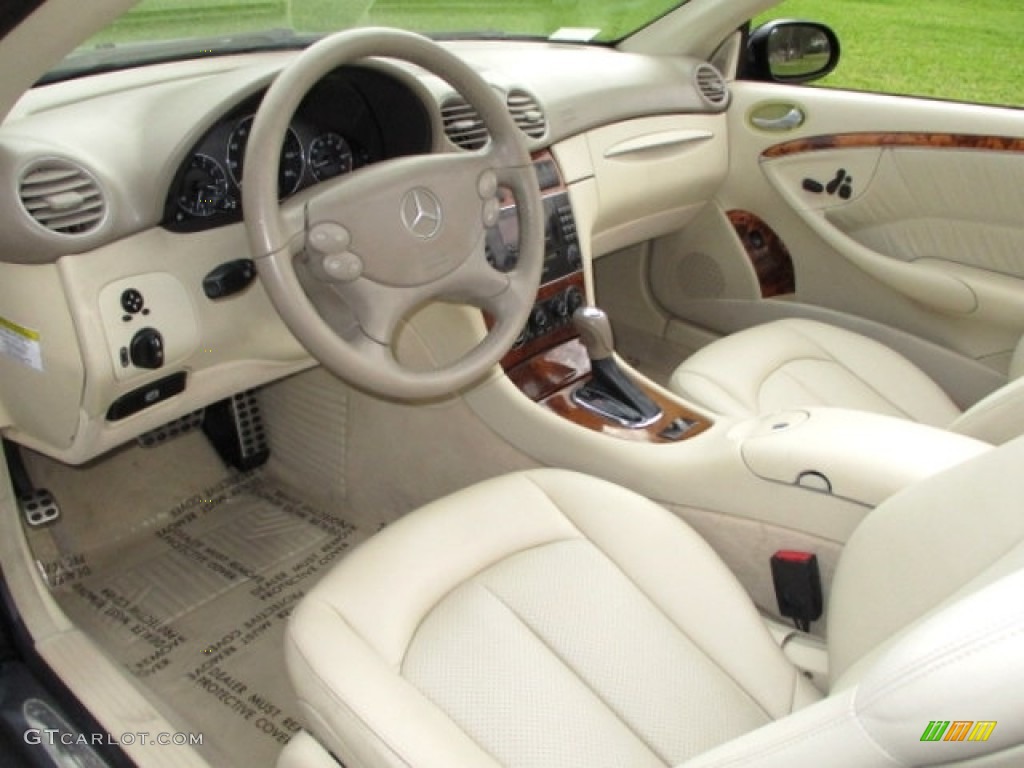 2005 CLK 320 Cabriolet - Black / Stone photo #10