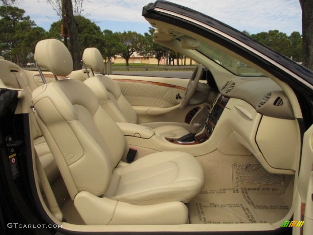 2005 CLK 320 Cabriolet - Black / Stone photo #18
