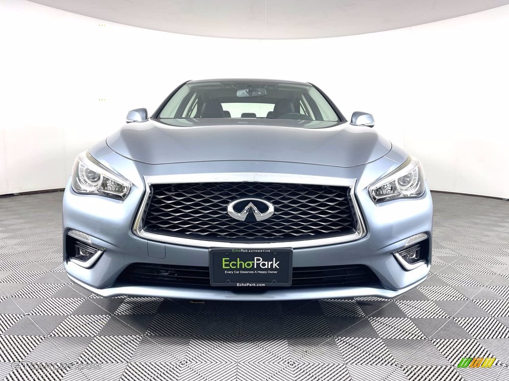 2018 Q50 3.0t - Hagane Blue / Graphite photo #2