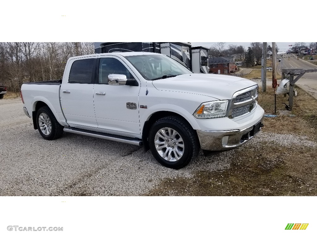 2013 1500 Laramie Longhorn Crew Cab 4x4 - Bright White / Longhorn Black/Cattle Tan photo #1