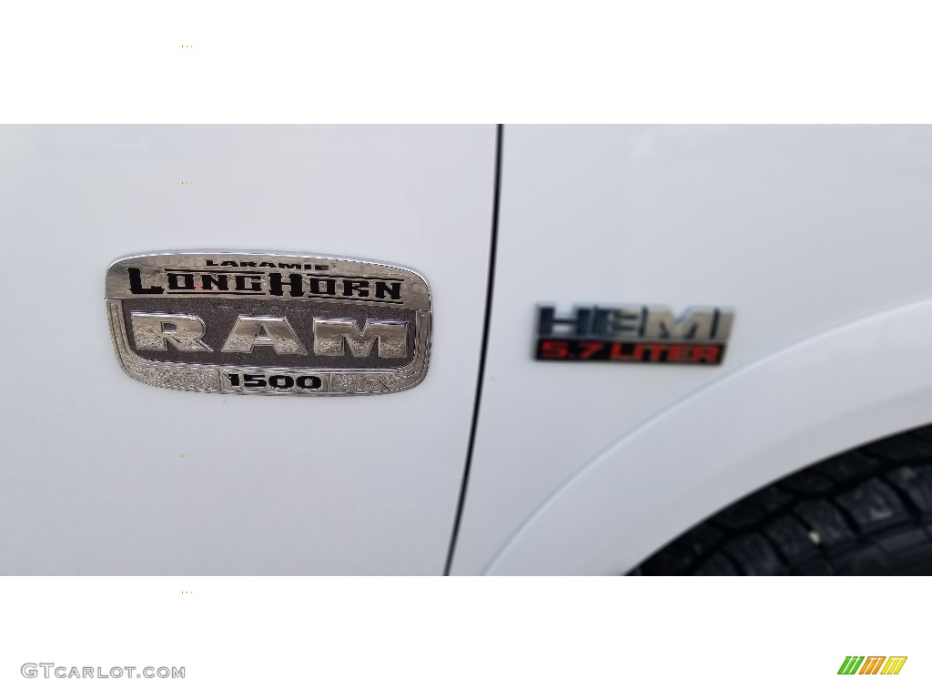 2013 1500 Laramie Longhorn Crew Cab 4x4 - Bright White / Longhorn Black/Cattle Tan photo #2