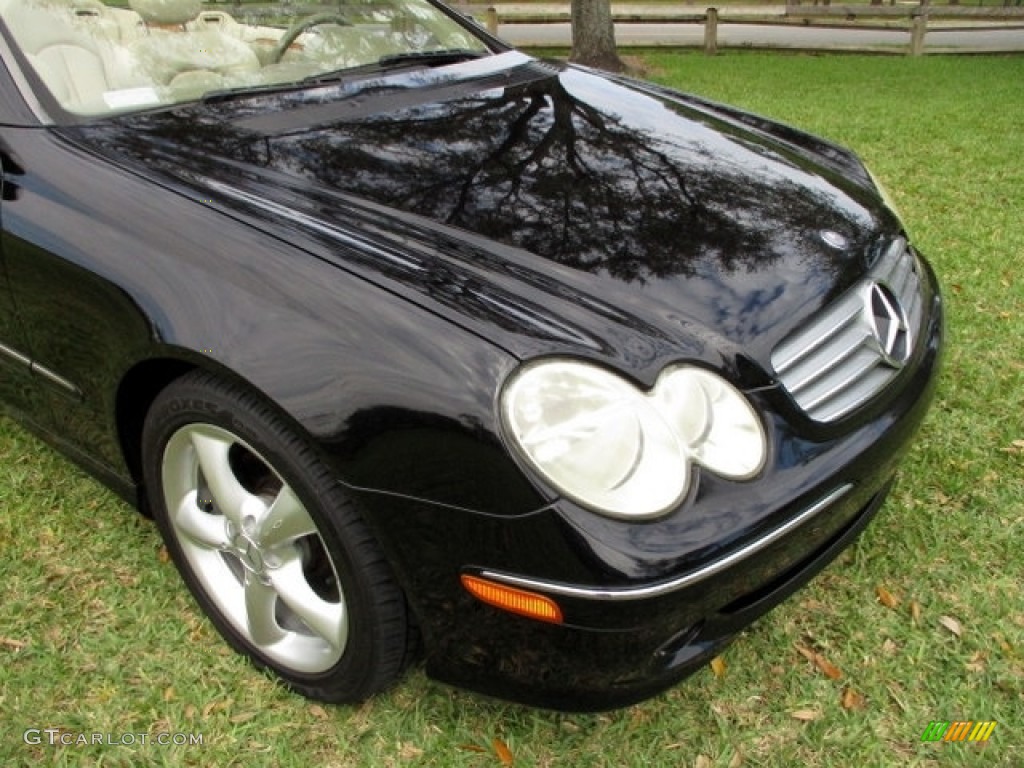 2005 CLK 320 Cabriolet - Black / Stone photo #34