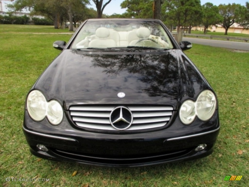 2005 CLK 320 Cabriolet - Black / Stone photo #36