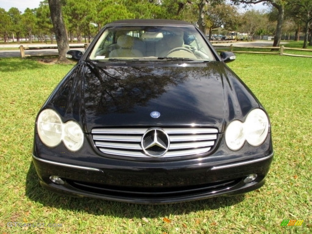 2005 CLK 320 Cabriolet - Black / Stone photo #51