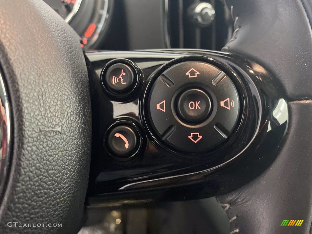 2019 Mini Countryman Cooper S E All4 Hybrid Carbon Black Steering Wheel Photo #143744867