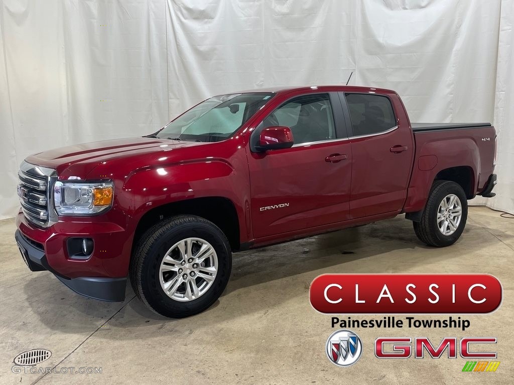 2019 Canyon SLE Crew Cab 4WD - Red Quartz Tintcoat / Jet Black photo #1