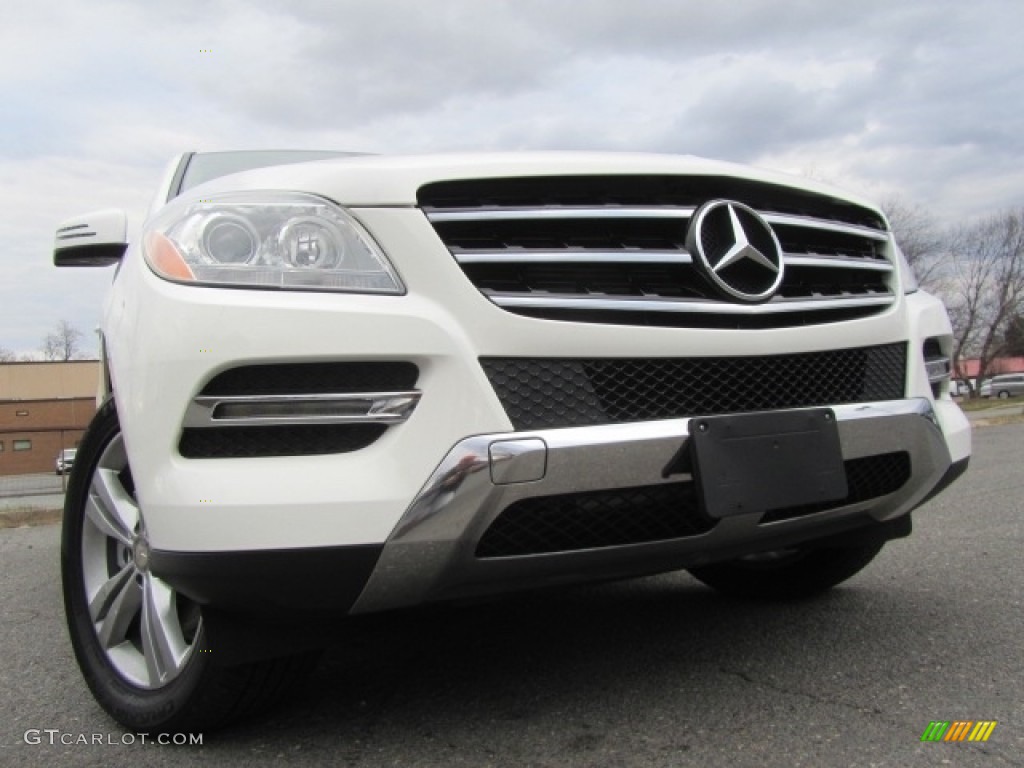 2014 ML 350 4Matic - Polar White / Almond Beige photo #2
