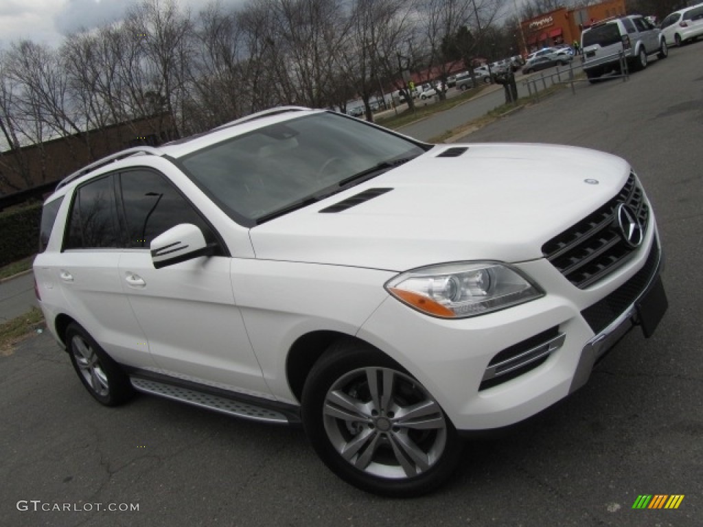 2014 ML 350 4Matic - Polar White / Almond Beige photo #3