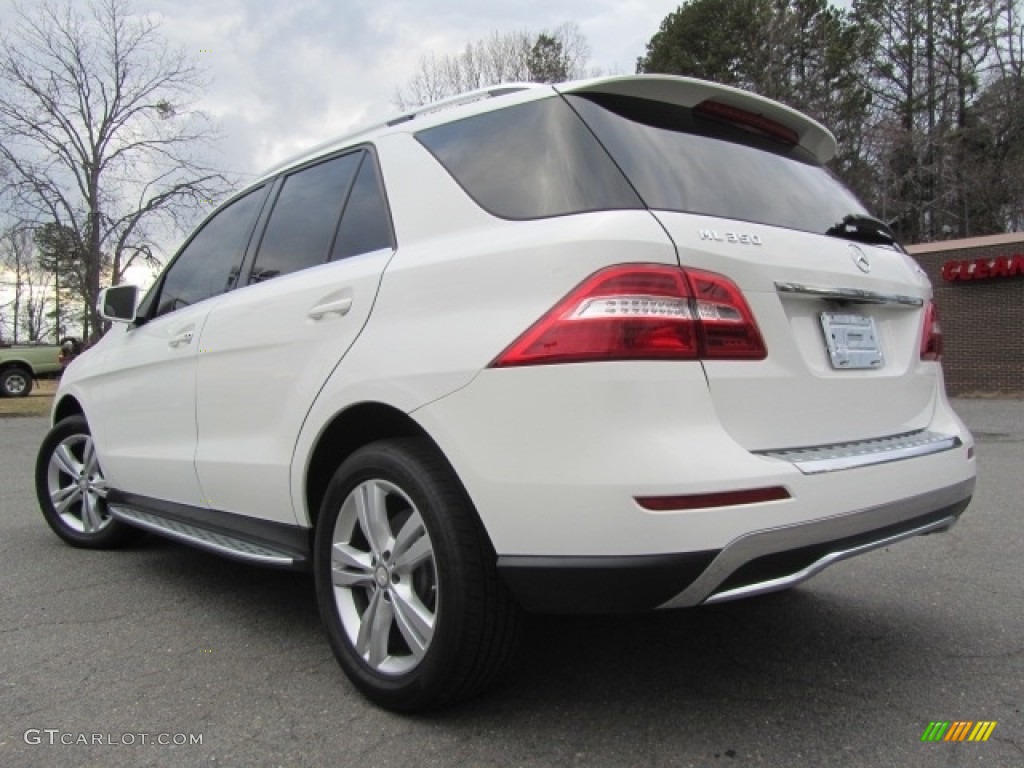 2014 ML 350 4Matic - Polar White / Almond Beige photo #8